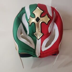 Lucha Libre Mexican Wrestling Mask Rey Mysterio Style youth adult small Cross
